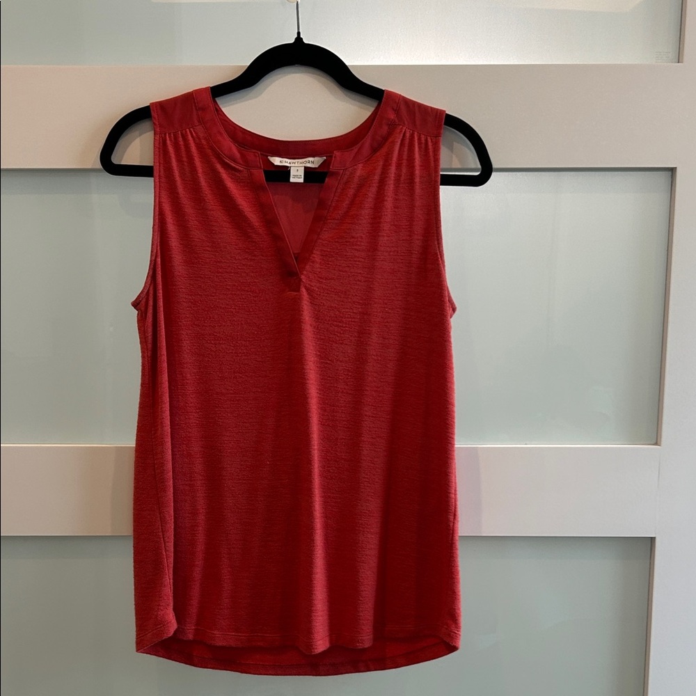 41 Hawthorn V-Neck Red Tank Top